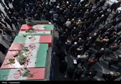 تشییع پیکر مطهر شهدای مدافع وطن در بندرعباس همزمان باراهپیمایی روز قدس