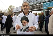 تجمع کادر درمان اصفهان در پی حملات وحشیانه آمریکایی صهیونیستی به مراکز درمانی و مدارس