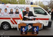 تجمع کادر درمان اصفهان در پی حملات وحشیانه آمریکایی صهیونیستی به مراکز درمانی و مدارس