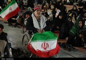 خروش ورزشکاران و جوانان یزد در حمایت از نیروهای مسلح