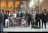 خروش ورزشکاران و جوانان یزد در حمایت از نیروهای مسلح