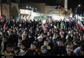 خروش ورزشکاران و جوانان یزد در حمایت از نیروهای مسلح