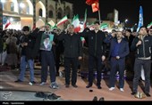خروش ورزشکاران و جوانان یزد در حمایت از نیروهای مسلح