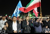 خروش ورزشکاران و جوانان یزد در حمایت از نیروهای مسلح