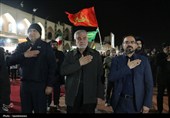 خروش ورزشکاران و جوانان یزد در حمایت از نیروهای مسلح