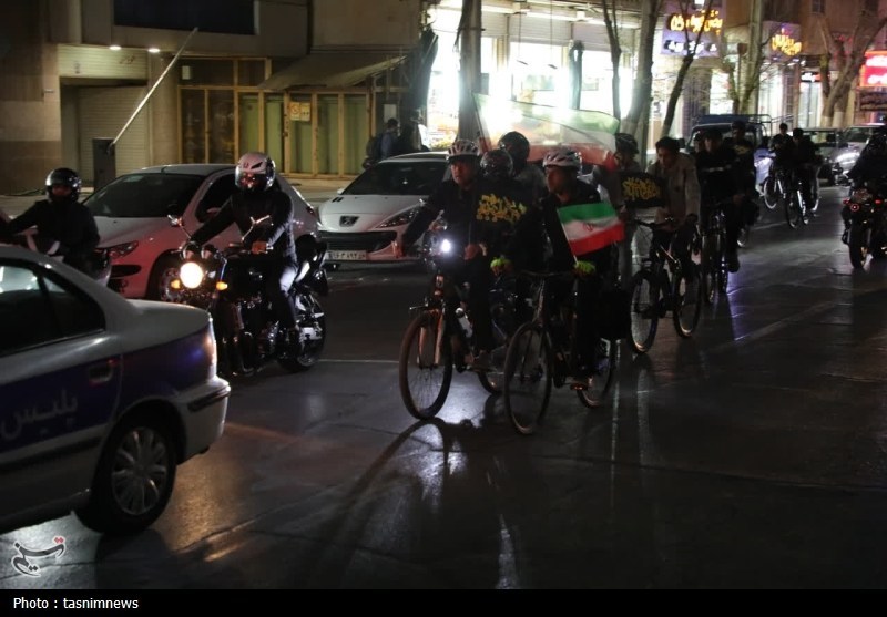 کاروان دوچرخه‌سواری نوجوانان در حمایت از ایران