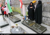 گلباران قبور شهدا و گرامیداشت شهدای جنگ رمضان در رودسر