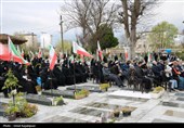 گلباران قبور شهدا و گرامیداشت شهدای جنگ رمضان در رودسر