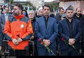 گلباران قبور شهدا و گرامیداشت شهدای جنگ رمضان در رودسر