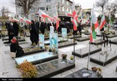گلباران قبور شهدا و گرامیداشت شهدای جنگ رمضان در رودسر