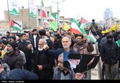 سیل خروشان مردم قزوین در راهپیمایی روز قدس 1404