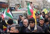 سیل خروشان مردم قزوین در راهپیمایی روز قدس 1404
