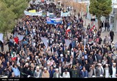 راهپیمایی روز قدس در شهرستان مرزی درمیان