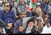 راهپیمایی روز قدس در شهرستان مرزی درمیان