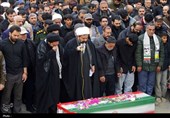 پیکر شهید رضا رحیمی در چهارباغ تشییع شد