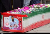 پیکر شهید رضا رحیمی در چهارباغ تشییع شد