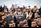 پیکر شهید رضا رحیمی در چهارباغ تشییع شد