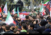 پیکر شهید رضا رحیمی در چهارباغ تشییع شد