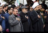پیکر شهید رضا رحیمی در چهارباغ تشییع شد