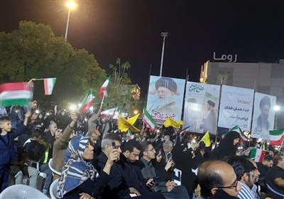 ادامه تجمع حماسی بوشهری‌ها و اعلام انزجار از آمریکا و صهیونیست