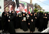 تشییع پیکر شهدای حملات آمریکایی صهیونی در اهواز