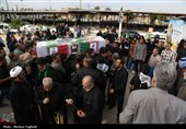 تشییع پیکر شهدای حملات آمریکایی صهیونی در اهواز