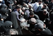 تشییع پیکر سردار شهید داود عسگری  و خانواده هشت نفره‌اش در قطعه 24 گلزار شهدای بهشت زهرا (س)