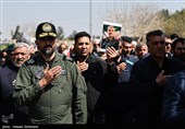 تشییع پیکر بهرام حسینی مطلق جانشین معاون عملیات ستاد کل نیروهای مسلح در قطعه 24 گلزار شهدای بهشت زهرا (س)