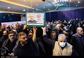 تشییع پیکر بهرام حسینی مطلق جانشین معاون عملیات ستاد کل نیروهای مسلح در قطعه 24 گلزار شهدای بهشت زهرا (س)