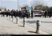 تشییع پیکر بهرام حسینی مطلق جانشین معاون عملیات ستاد کل نیروهای مسلح در قطعه 24 گلزار شهدای بهشت زهرا (س)