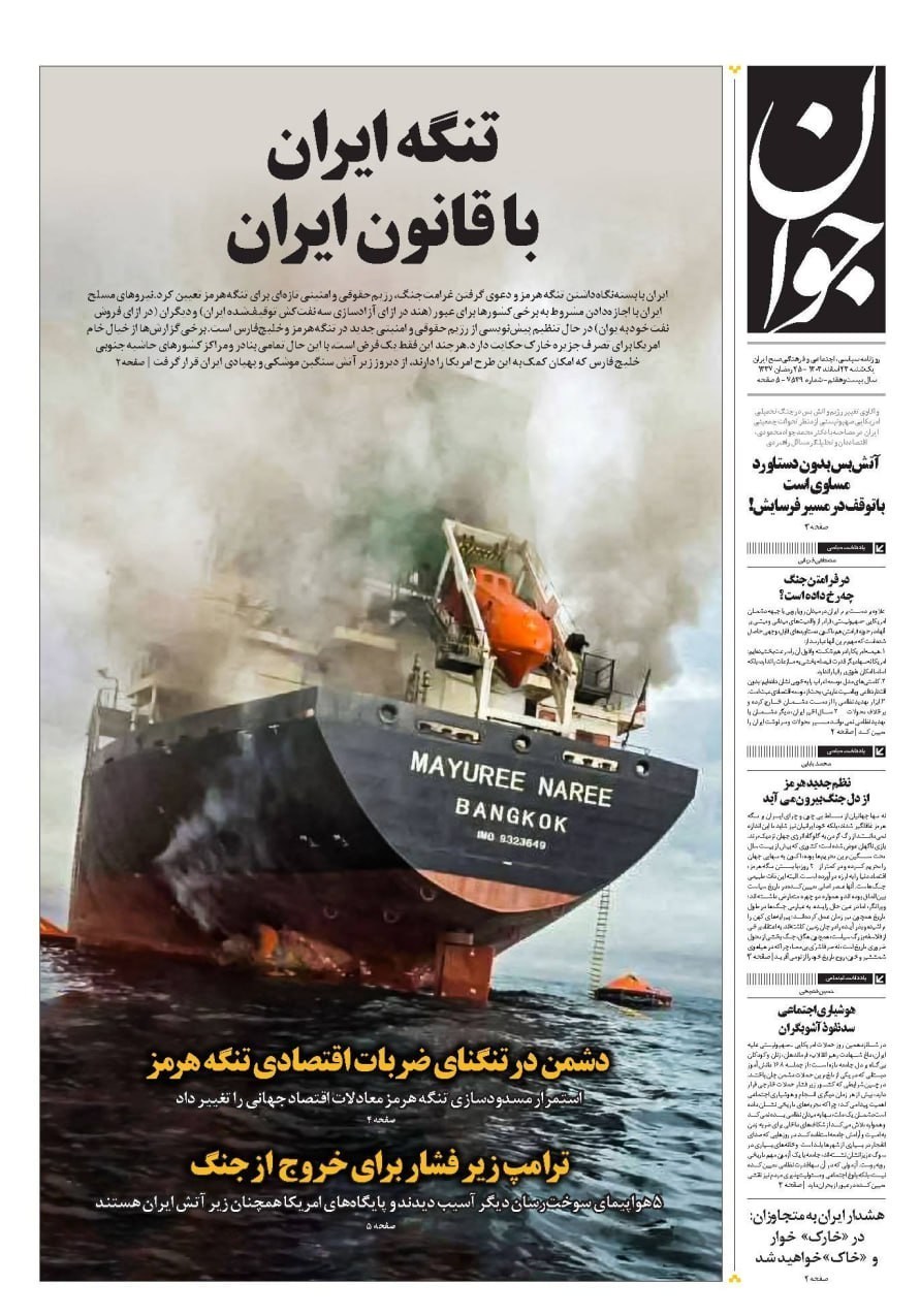 روزنامه وطن امروز , روزنامه خراسان , روزنامه جوان , روزنامه همشهری , روزنامه جام جم , روزنامه فرهیختگان , 