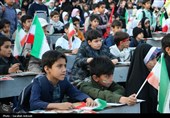 اجتماع بزرگ دانش‌آموزان کرمانی مقابل دفتر کمیساریای سازمان ملل متحد