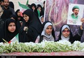 اجتماع بزرگ دانش‌آموزان کرمانی مقابل دفتر کمیساریای سازمان ملل متحد