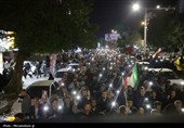 راهپیمایی شبانه مردم بوشهر در اعتراض به عملکرد سازمان ملل