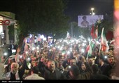 راهپیمایی شبانه مردم بوشهر در اعتراض به عملکرد سازمان ملل