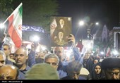 راهپیمایی شبانه مردم بوشهر در اعتراض به عملکرد سازمان ملل