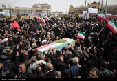 تشییع پیکر شهدای حملات آمریکایی صهیونی در همدان