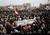 تشییع پیکر شهدای حملات آمریکایی صهیونی در همدان