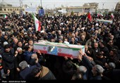 تشییع پیکر شهدای حملات آمریکایی صهیونی در همدان