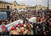 تشییع پیکر شهدای حملات آمریکایی صهیونی در همدان