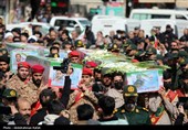 تشییع پیکر شهدای حملات آمریکایی صهیونی در همدان