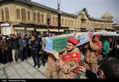 تشییع پیکر شهدای حملات آمریکایی صهیونی در همدان
