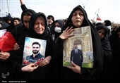 تشییع پیکر شهدای حملات آمریکایی صهیونی در همدان