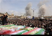 تشییع پیکر شهدای حملات آمریکایی صهیونی در همدان