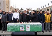 تشییع پیکرمطهرشهید محمد عزیزی - قزوین