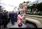 تشییع پیکرمطهرشهید محمد عزیزی - قزوین