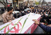 تشییع پیکرمطهرشهید محمد عزیزی - قزوین