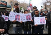 تشییع  پیکر 6 شهید راهدار حملات آمریکایی - صهیونی در زنجان