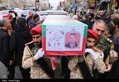 تشییع  پیکر 6 شهید راهدار حملات آمریکایی - صهیونی در زنجان