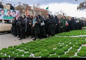 تشییع  پیکر 6 شهید راهدار حملات آمریکایی - صهیونی در زنجان
